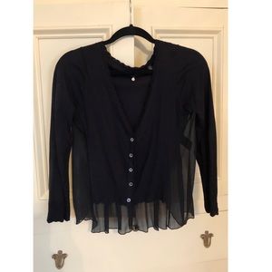 Anthropology Black cardigan sweater.